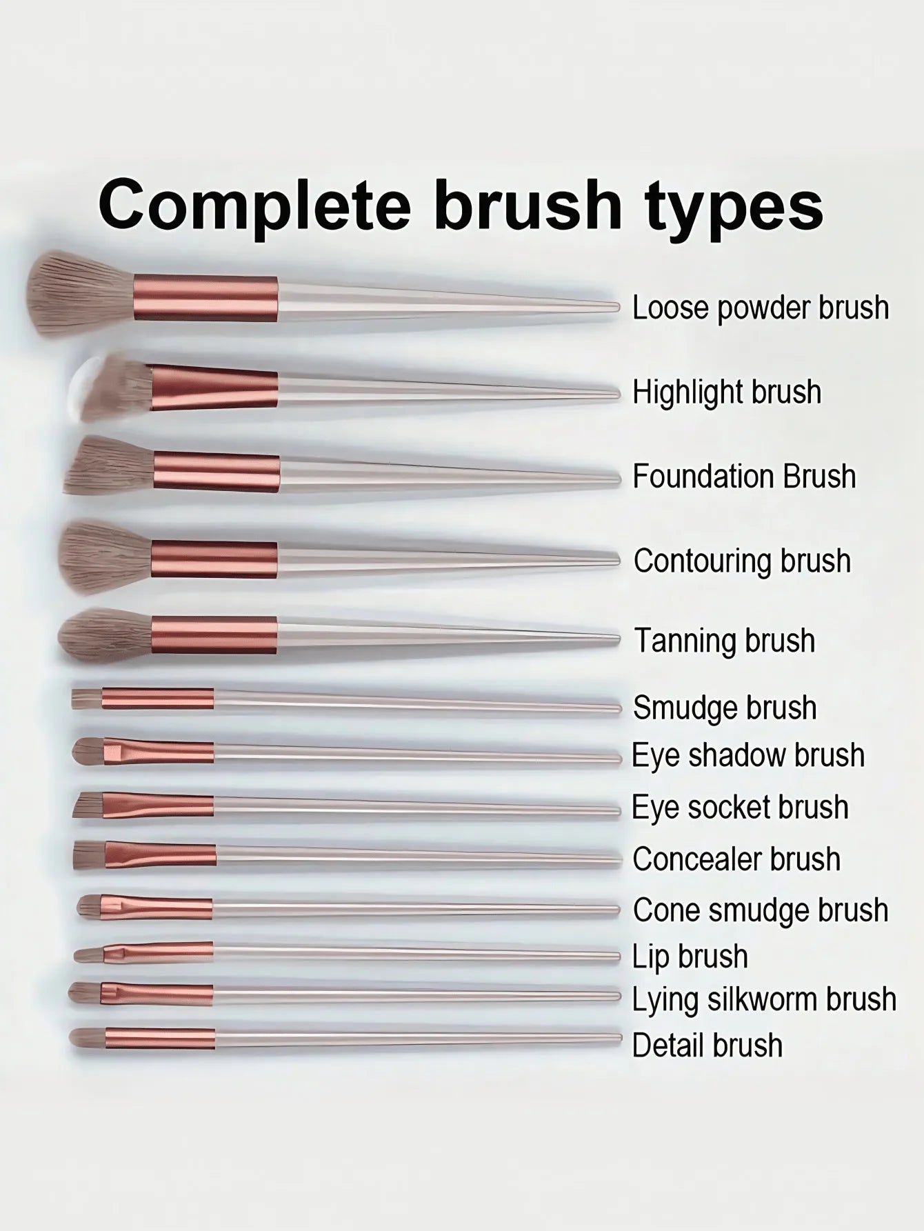 13 Soft and Fluffy Professional Makeup Brushes