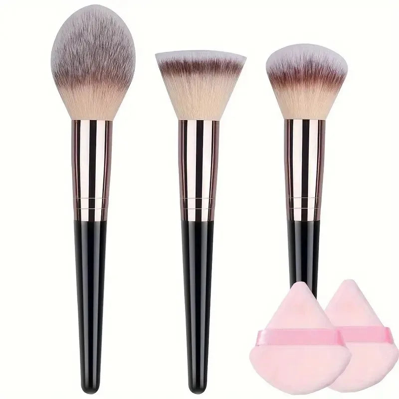 3-20PCS Professional Makeup Brush Set Soft Fluffy Kabuki
