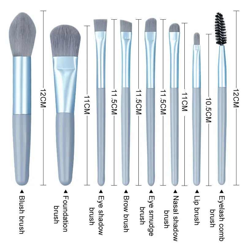 Makeup Brushes 8Pcs Set Travel Makeup Brush K