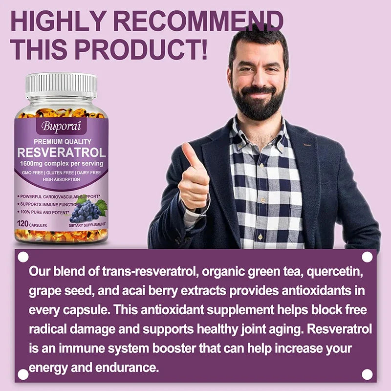 Resveratrol – Natural Antioxidant for Heart & Health