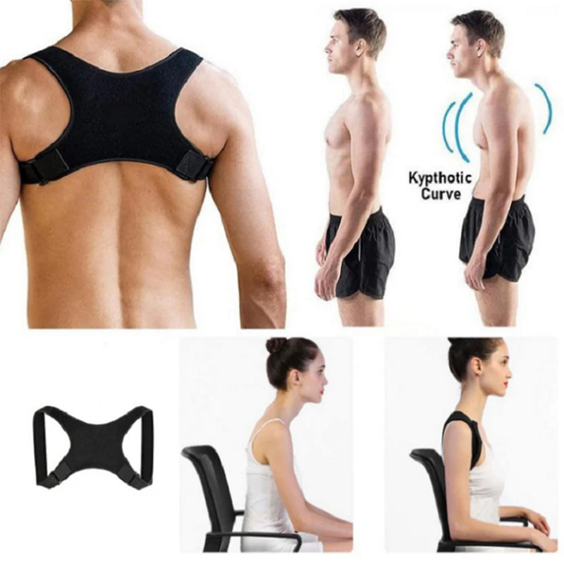Adjustable Posture Corrector Back Brace Shoulder Support Prevention Humpback