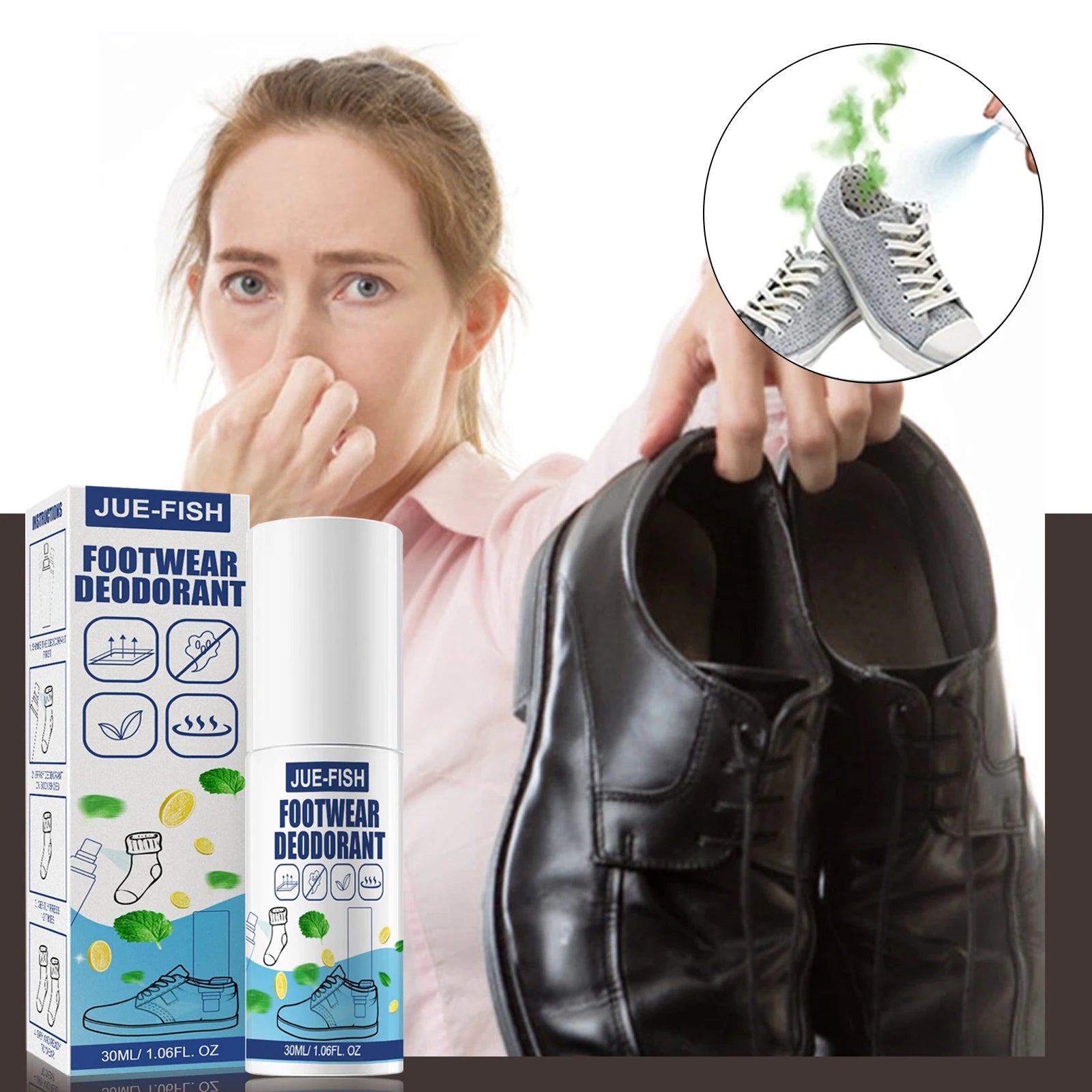 Shoe Odor Removal Spray – Foot & Footwear Freshener