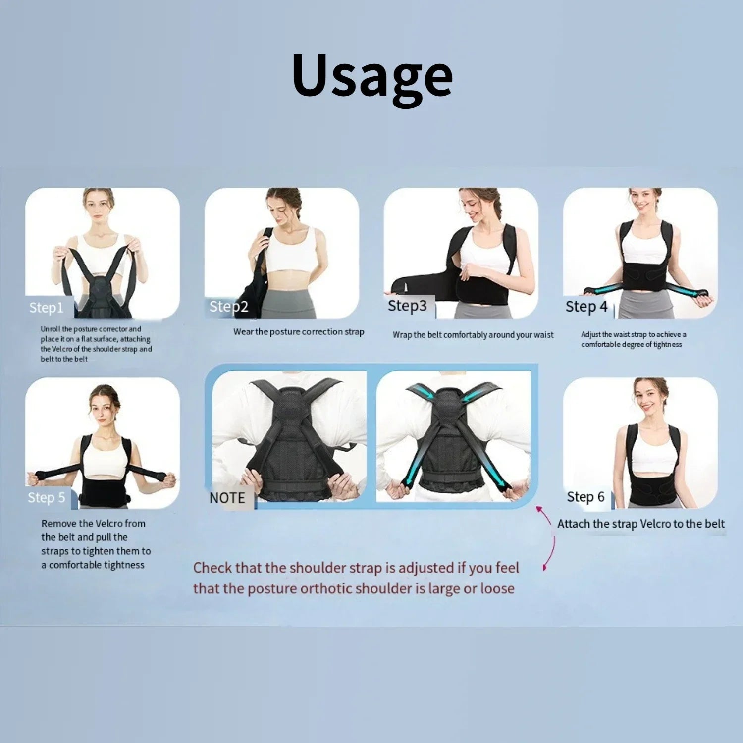 Adjustable Posture Corrector Brace – Men & Women