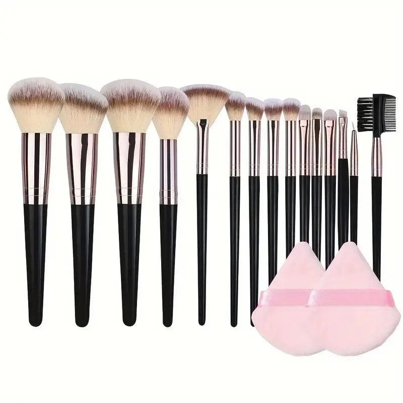 3-20PCS Professional Makeup Brush Set Soft Fluffy Kabuki