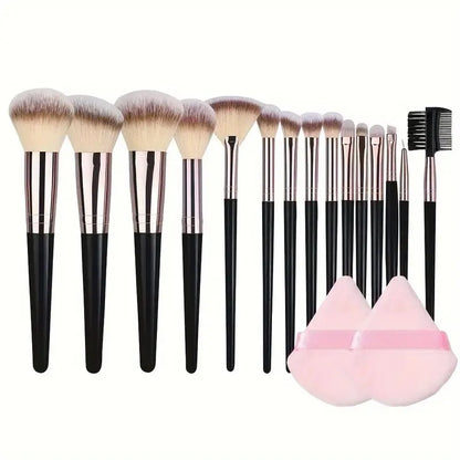 3-20PCS Professional Makeup Brush Set Soft Fluffy Kabuki
