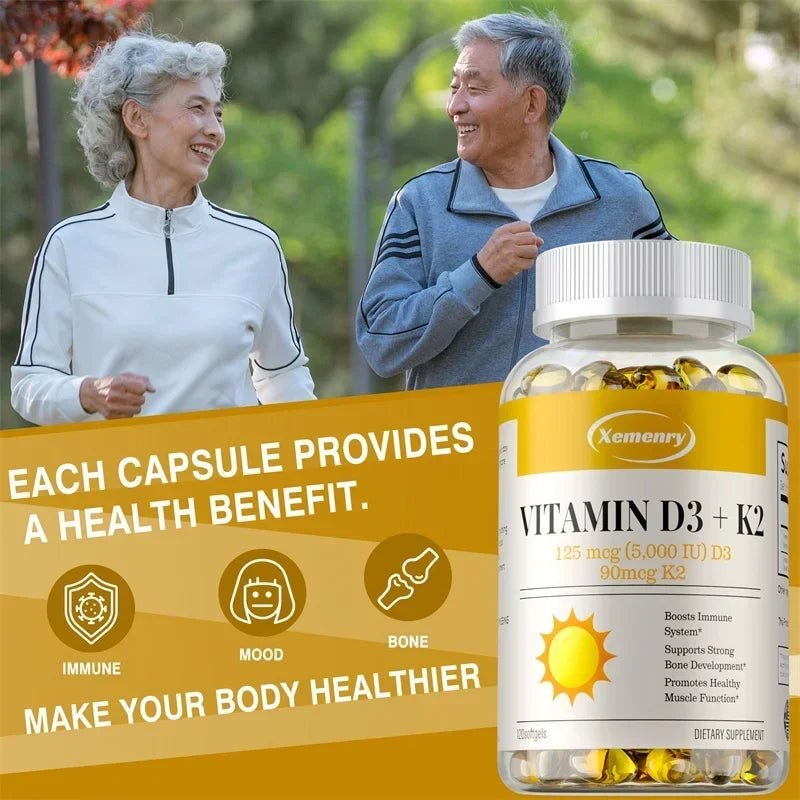 Vitamin D3 K2 Immunity Joint Heart Bone Sleep Support