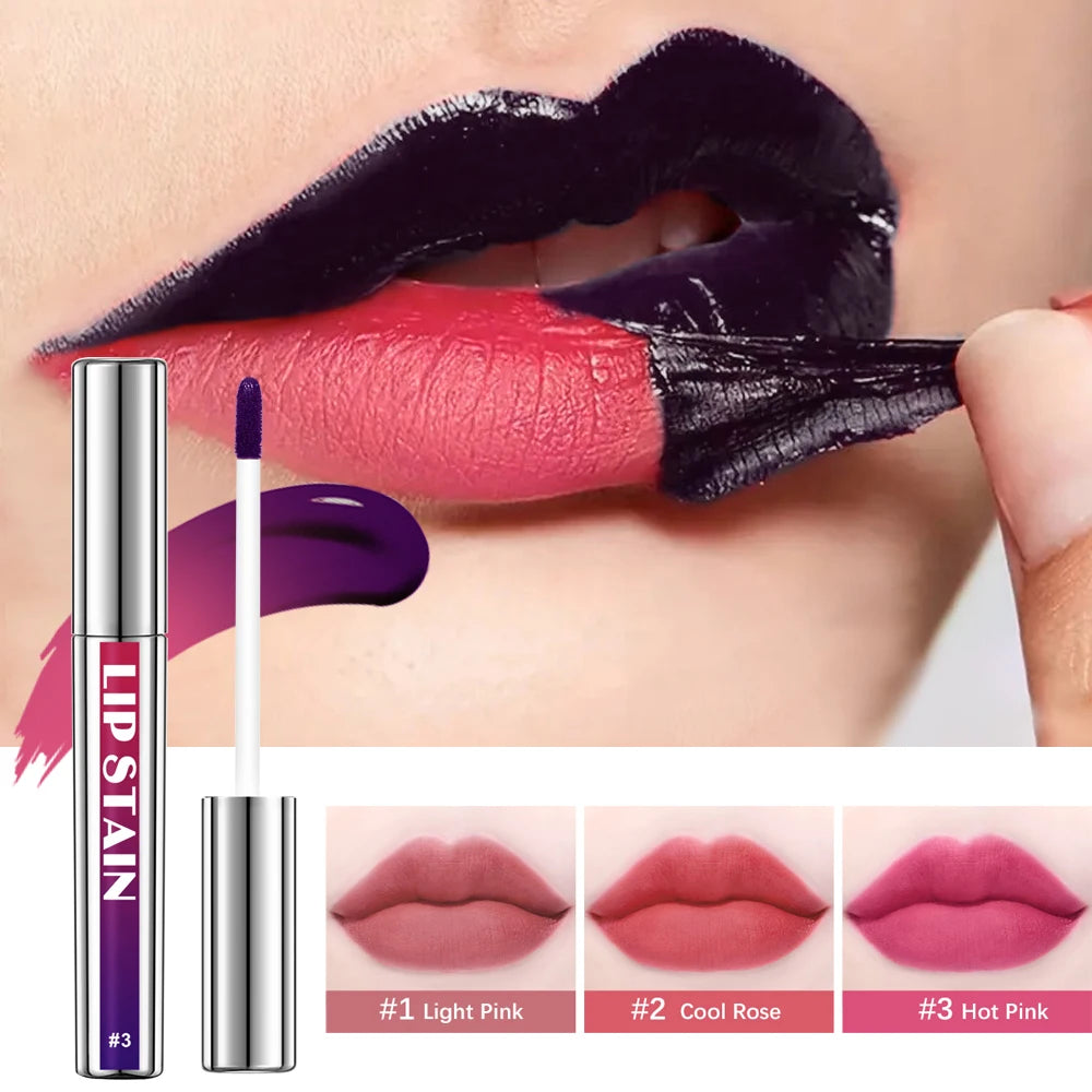 Long-Lasting Waterproof Lip Stain – Pink