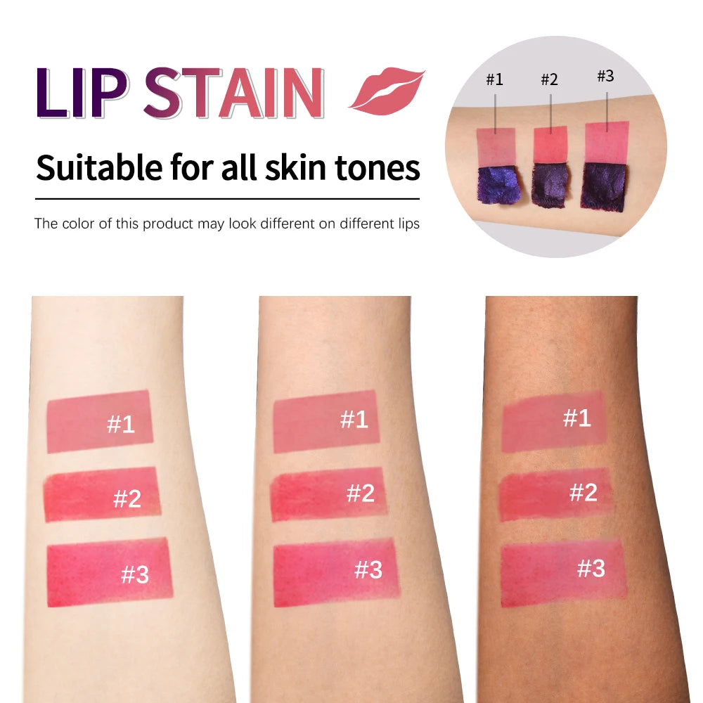 Long-Lasting Waterproof Lip Stain – Pink