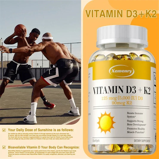 Vitamin D3 K2 Immunity Joint Heart Bone Sleep Support