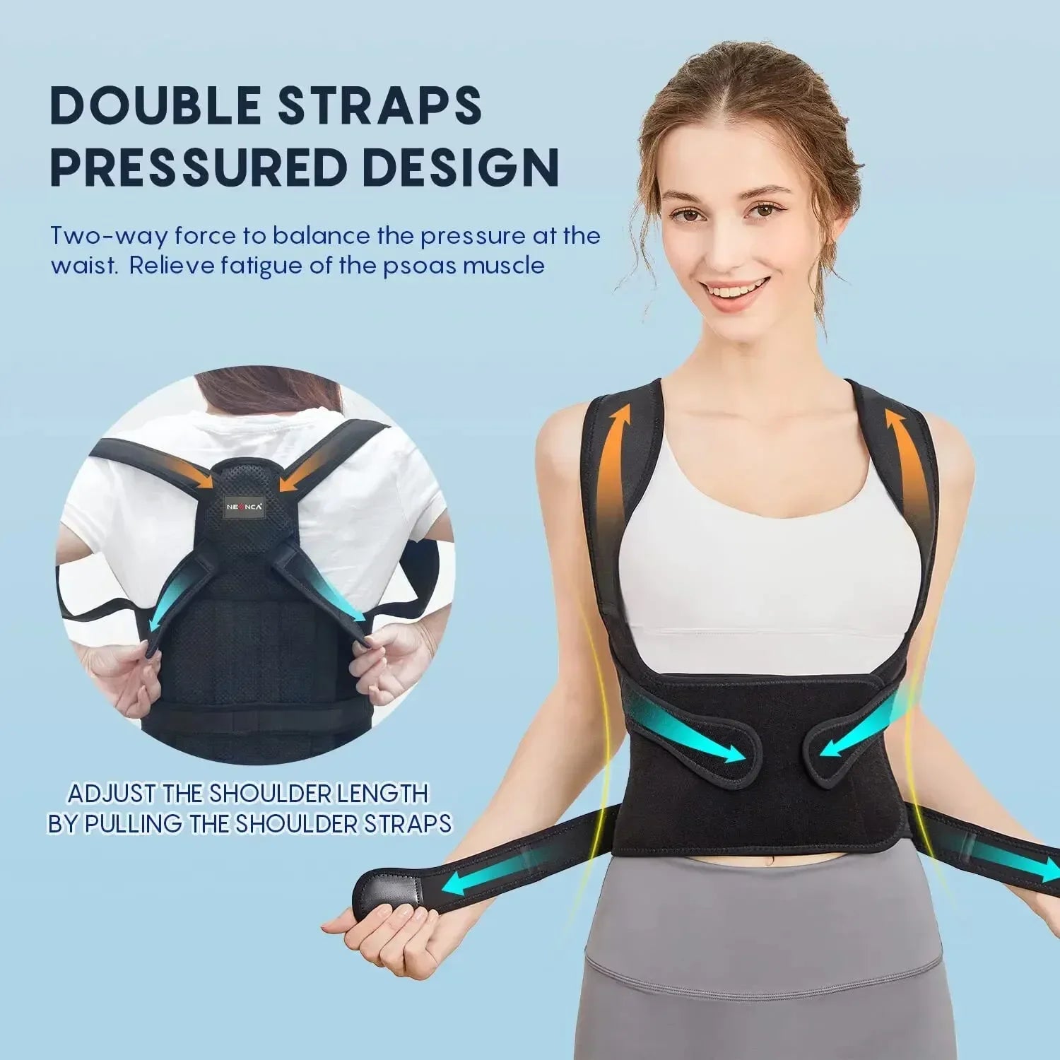 Adjustable Posture Corrector Brace – Men & Women