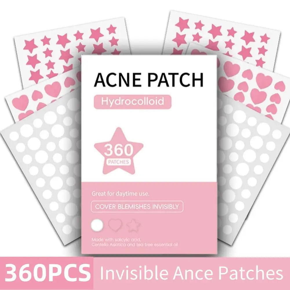 360 Invisible Acne Patches – Hydrocolloid Spot Treatment