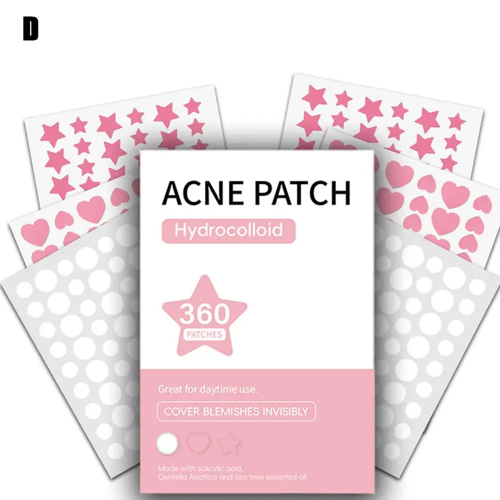 360 Invisible Acne Patches – Hydrocolloid Spot Treatment