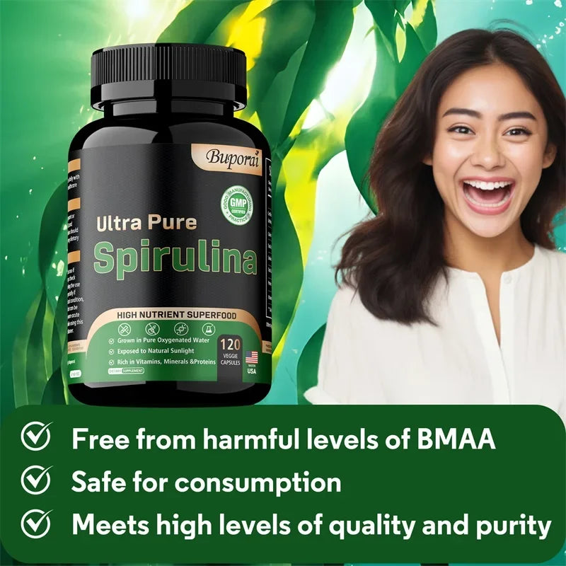 Organic Spirulina - Detoxification, Immune System, Cardiovascular Health