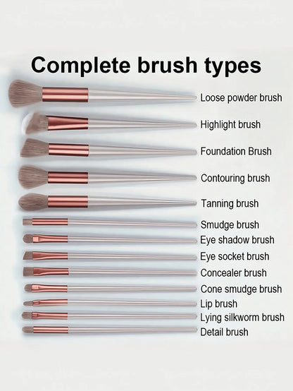 13 Soft and Fluffy Professional Makeup Brushes