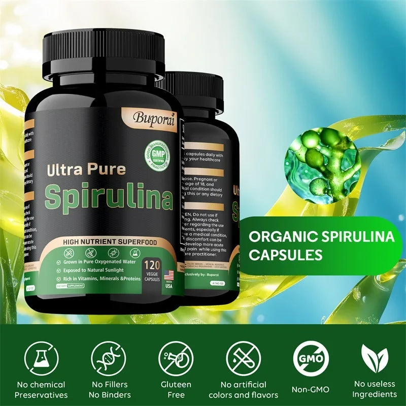 Organic Spirulina - Detoxification, Immune System, Cardiovascular Health