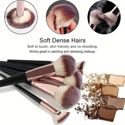 3-20PCS Professional Makeup Brush Set Soft Fluffy Kabuki