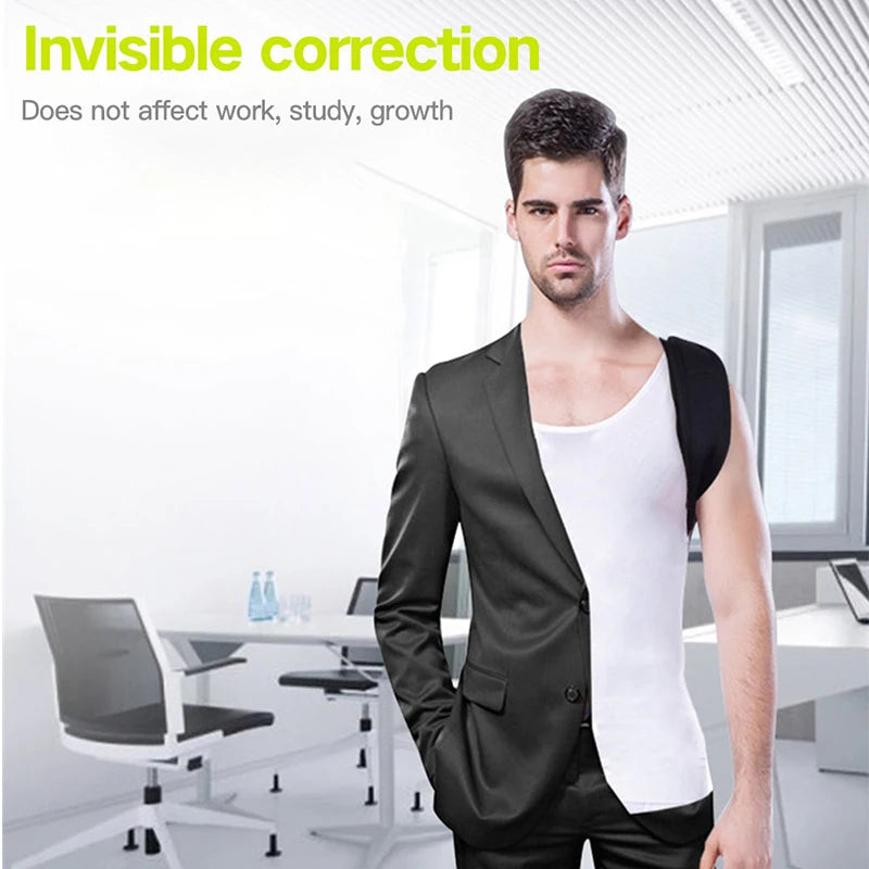 Adjustable Posture Corrector Back Brace Shoulder Support Prevention Humpback