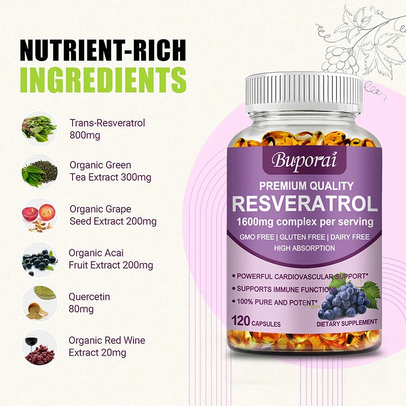 Resveratrol – Natural Antioxidant for Heart & Health