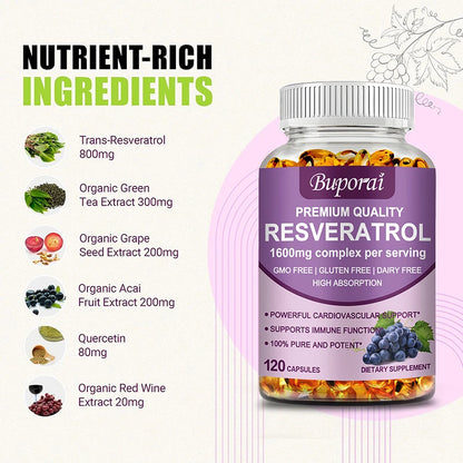 Resveratrol – Natural Antioxidant for Heart & Health