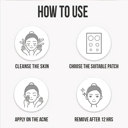 360 Invisible Acne Patches – Hydrocolloid Spot Treatment