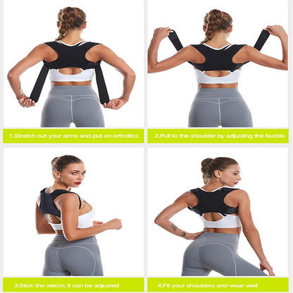 Adjustable Posture Corrector Back Brace Shoulder Support Prevention Humpback