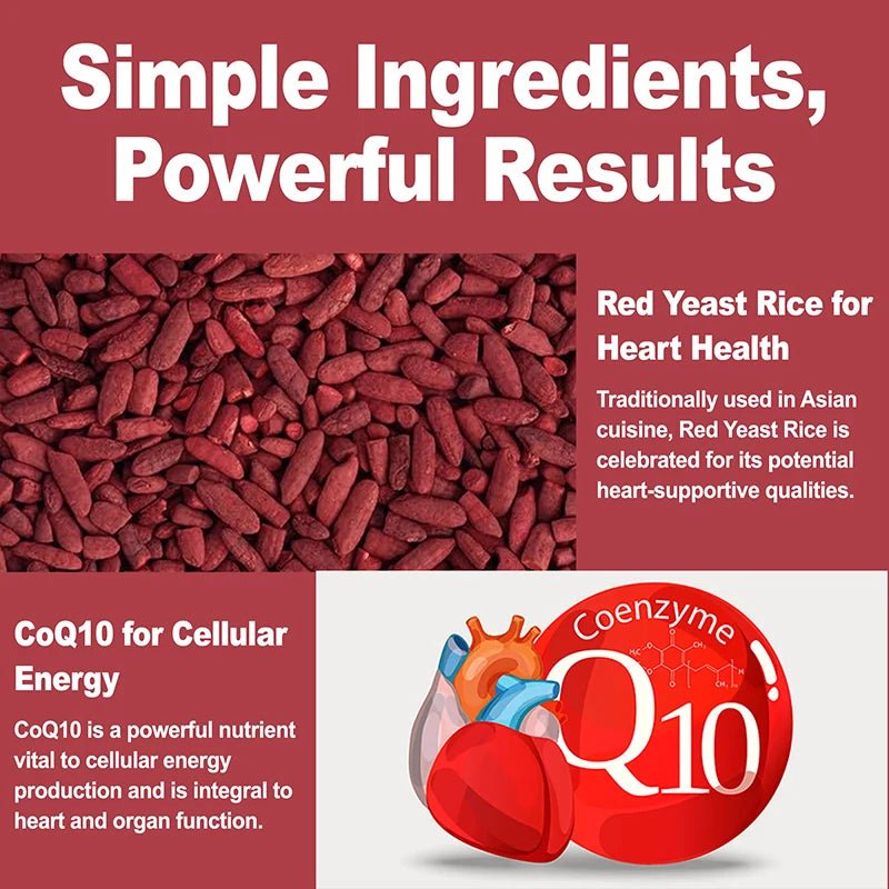 Red Yeast Rice + CoQ10 – Heart, Skin & Brain Support