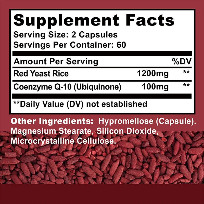 Red Yeast Rice + CoQ10 – Heart, Skin & Brain Support