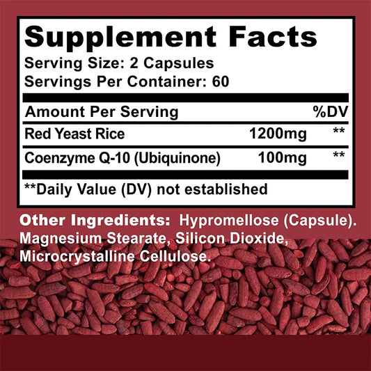 Red Yeast Rice + CoQ10 – Heart, Skin & Brain Support