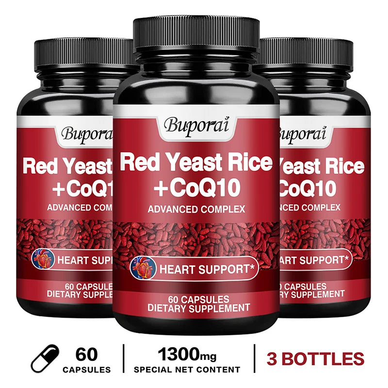 Red Yeast Rice + CoQ10 – Heart, Skin & Brain Support