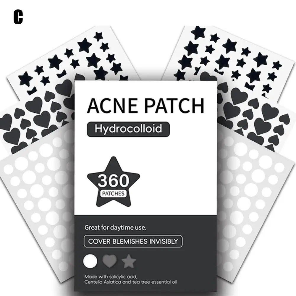 360 Invisible Acne Patches – Hydrocolloid Spot Treatment