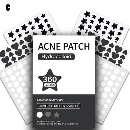 360 Invisible Acne Patches – Hydrocolloid Spot Treatment