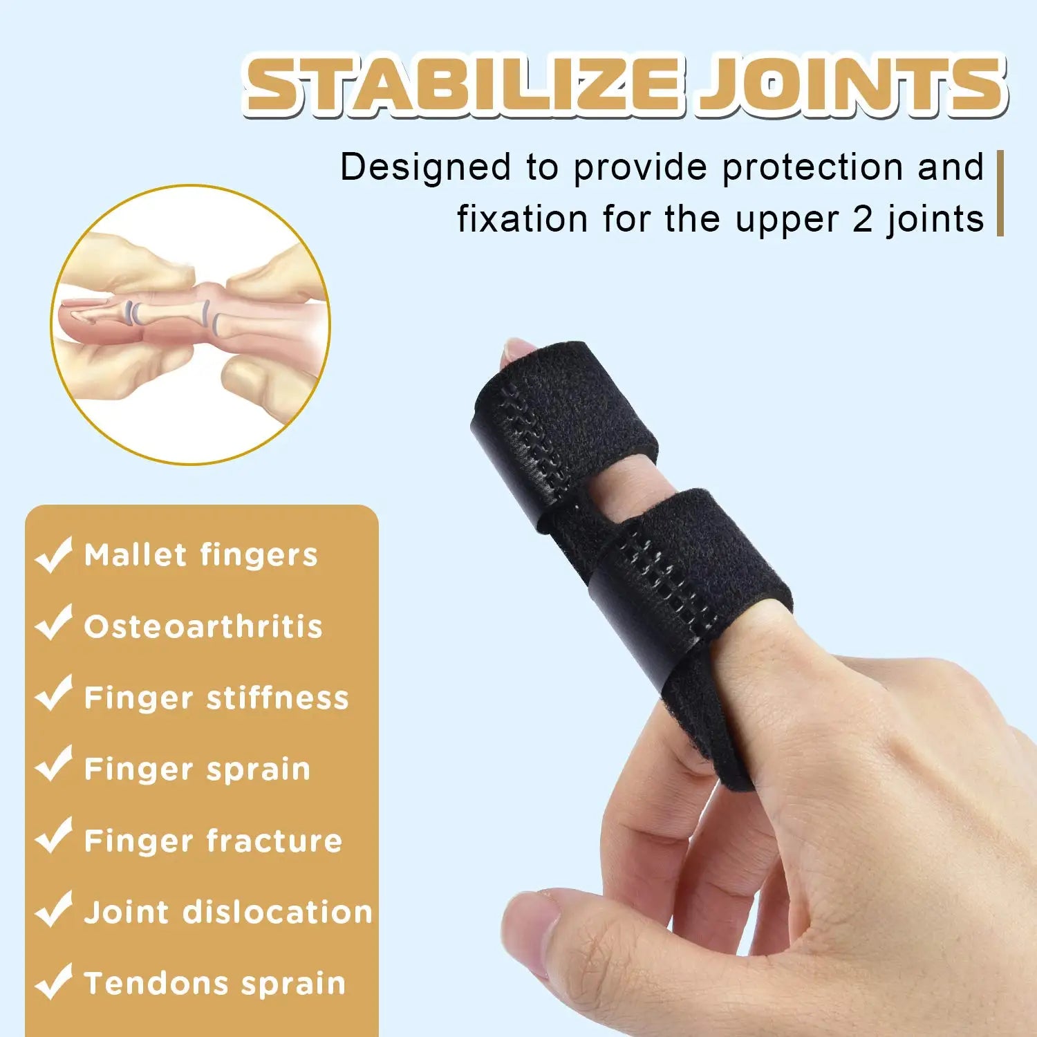 Adjustable Trigger Finger Splint – Pain Relief Brace