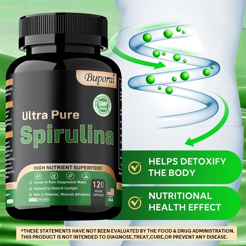 Organic Spirulina - Detoxification, Immune System, Cardiovascular Health